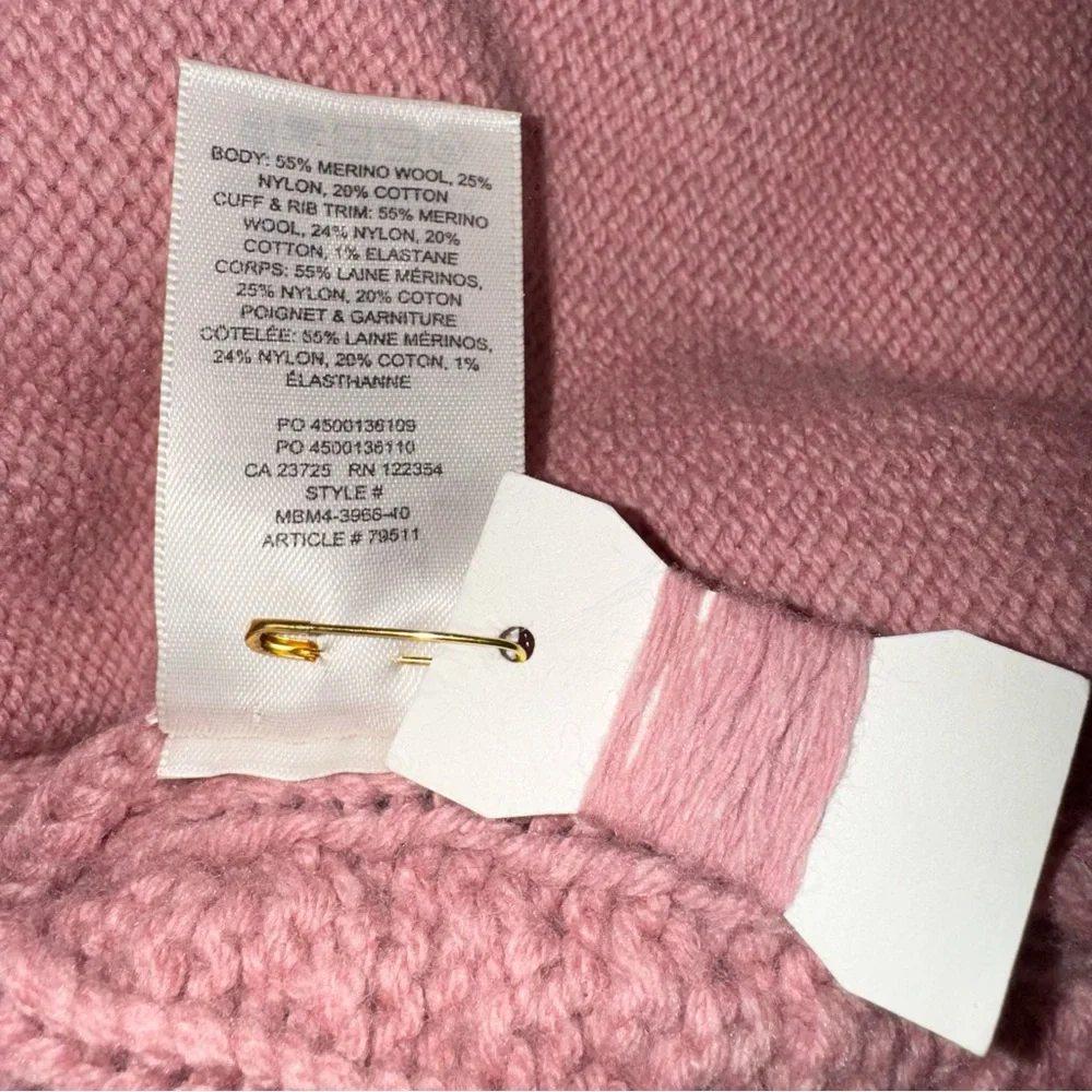 Aritzia Wilfred Alps Cardigan in Rose Blush, merino blend, size small oversized - Picture 14 of 14